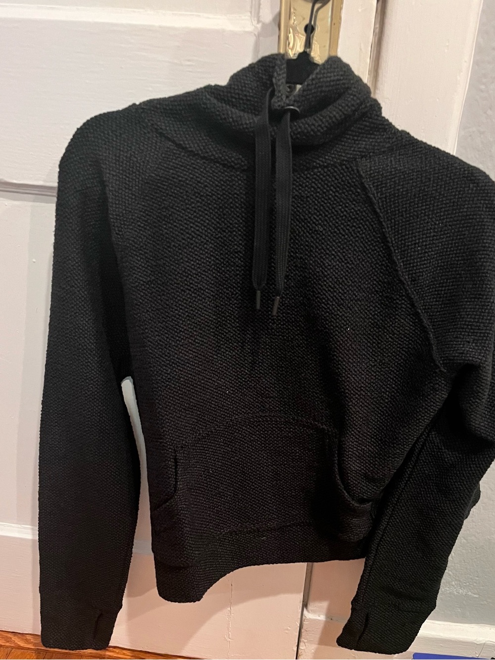 Black Women's Funnel Neck Knit Sweater